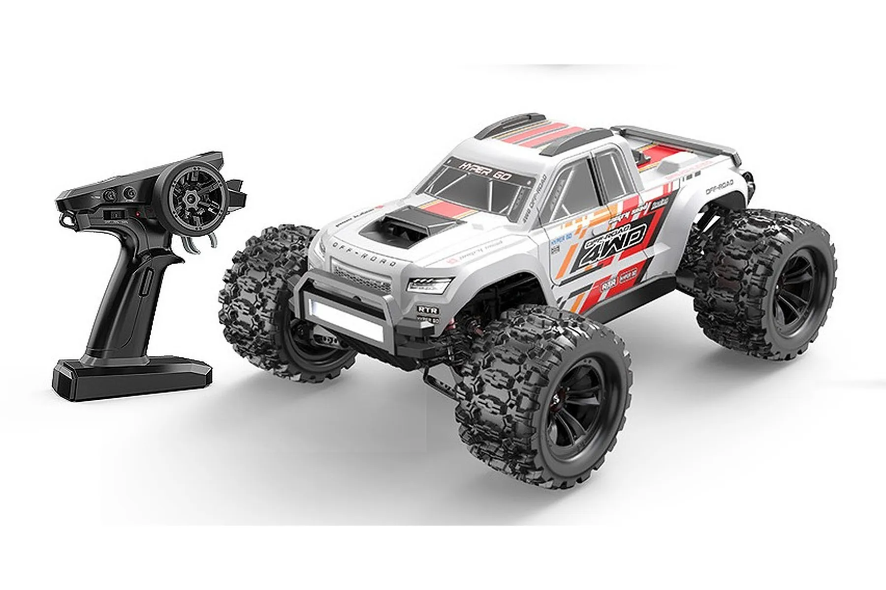 MJX RC 10208 Hyper Go RC Monster Truck Electric Brushless 4WD 1/10 ...