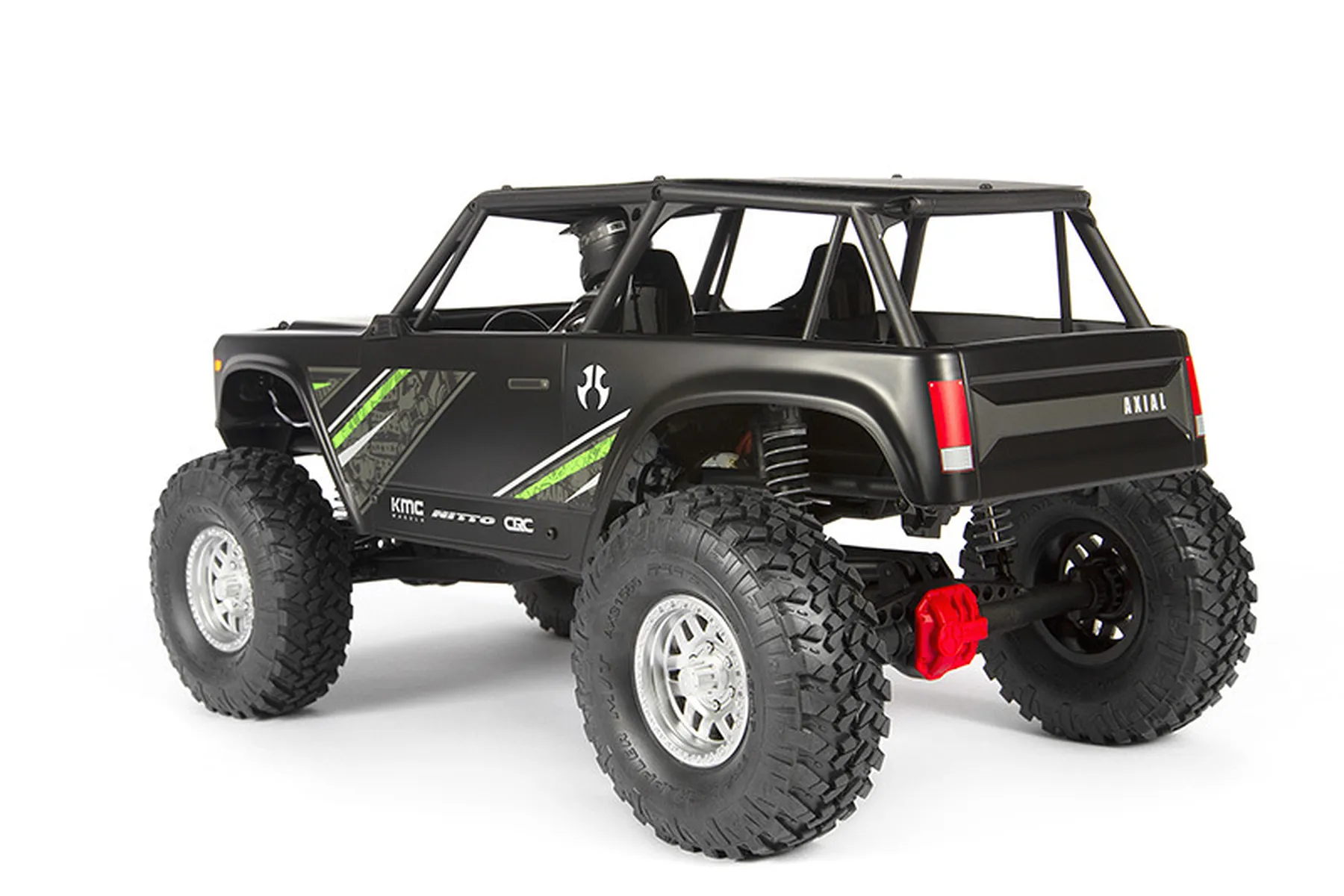 Rock Racing Rx1 Axial Wraith 1.9 RC Rock Racer Electric 4WD 1/10 Scale RTR - Black