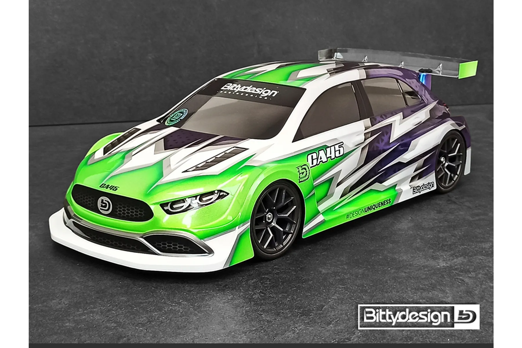 Bittydesign 1/10 C45 190mm FWD Unpainted Body Shell w/ Decal Sheet