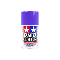 A 100ml can of Tamiya TS-24 Purple lacquer spray paint for plastic models, featuring the Tamiya logo and white, red, and blue branding on a white background.