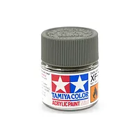 A 10ml jar of Tamiya XF-73 Dark Green (JGSDF) flat acrylic paint with a dark grey ribbed cap against a white background.