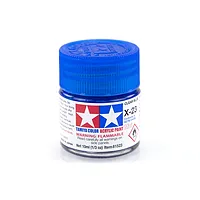 Tamiya X-23 Clear Blue Gloss Acrylic Paint 10ml 81523