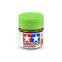 Tamiya X-25 Clear Green Gloss Acrylic Paint 10ml 81525