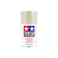 A 100ml can of Tamiya TS-88 Titanium Silver lacquer spray paint for plastics, shown against a white background.