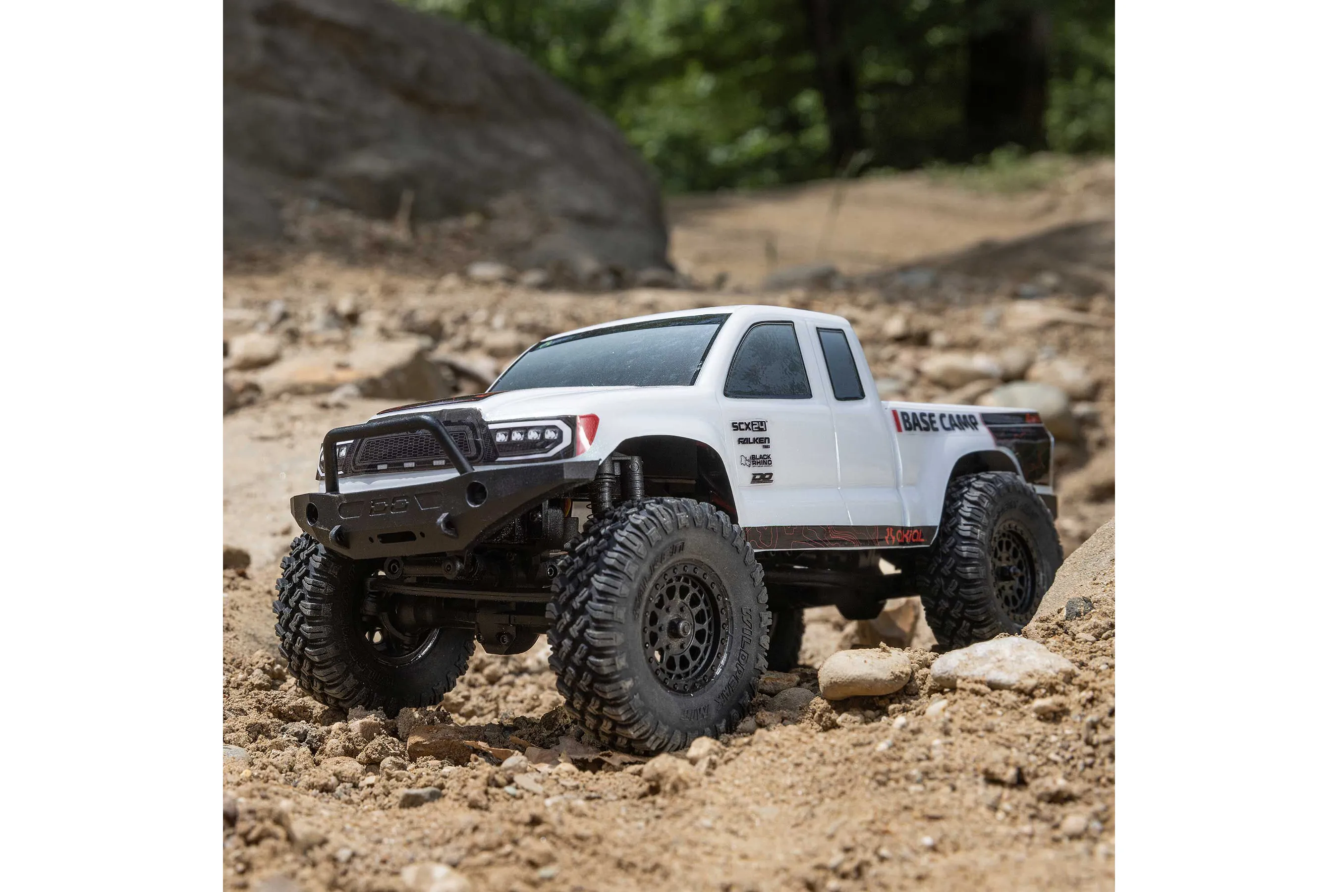 Rc Core Base Axial SCX24 Base Camp RC Rock Crawler Electric 4WD 1/24 Scale RTR - White