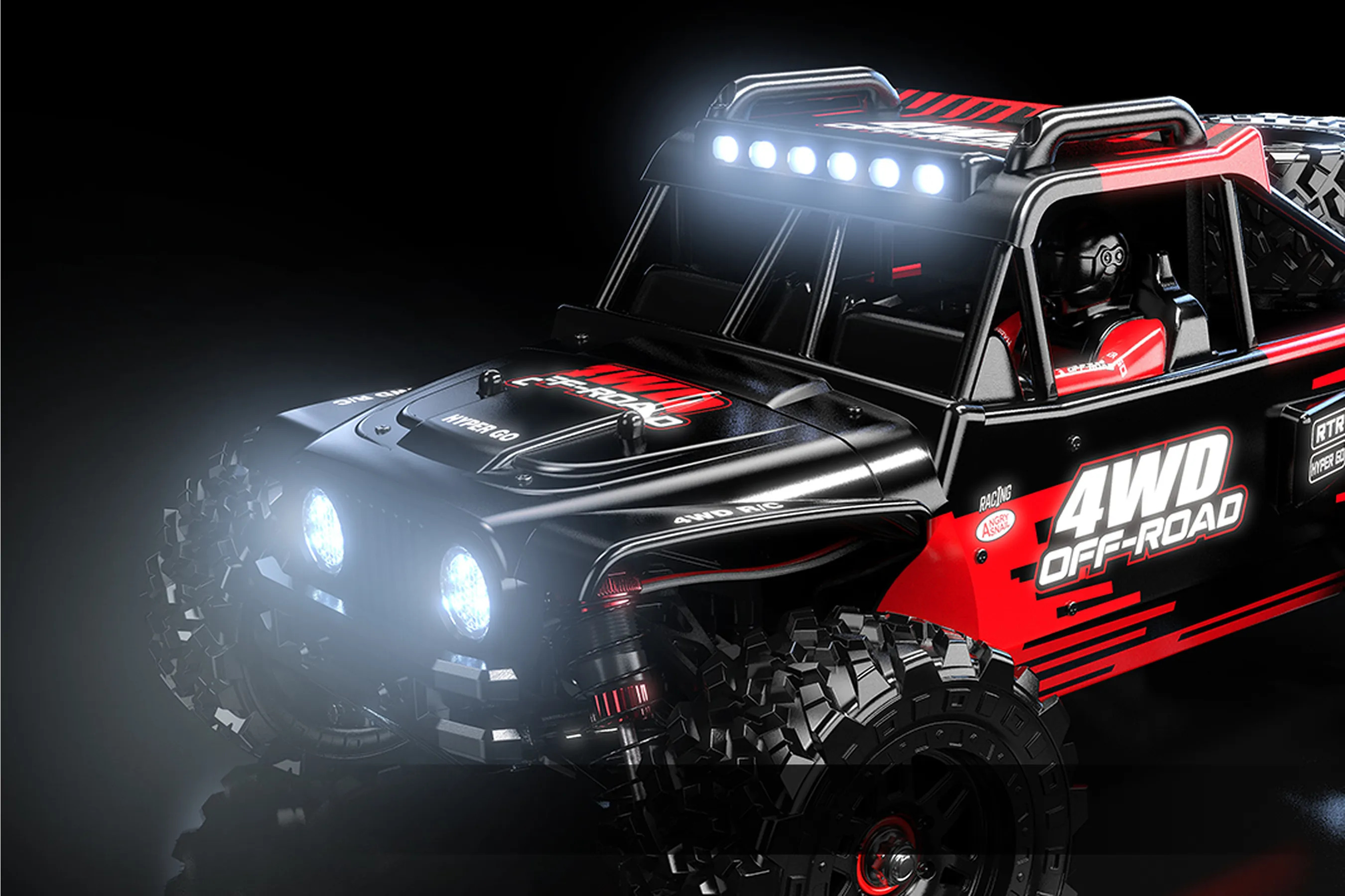 MJX RC Hyper Go 14209 RC Monster Truck Electric Brushless 4WD 1/14 ...