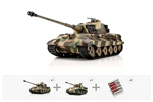 Heng Long 1/16 German King Tiger (Henschel) & German Panther Type G RC Tank - German Tank Bundle image 136680