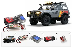 FMS FCX10 LC80 Toyota Land Cruiser RC Rock Crawler - Essentials Pack image 139391