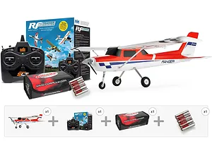 FMS RC Plane Ranger EP Reflex V3 1.2m Red - Learn To Fly Bundle image 139951