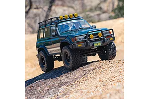 FMS FCX10 OVR LC80 RS Land Cruiser 80 RC Rock Crawler Electric Brushless 4WD 1/10 Scale RTR - Green (+ 4 Other Products) Bundle image 149386
