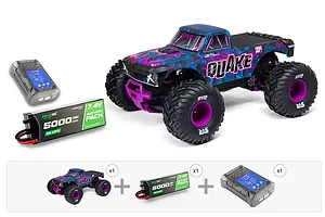 ARRMA Quake 223S BLX DSC RC Monster Truck - Brushless Essentials Pack