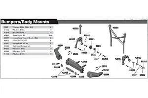 Front Bumper & Body Mount
