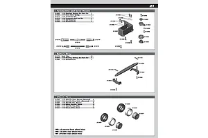 Servo Mount, Turnbuckles, Battery Mount & Wheels