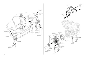 Engine Air Filter, Clutch & Fuel Tank