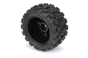 Pro-Line 1.85" Badlands MX Tyres on Black Raid Rims 4Pcs image 100247