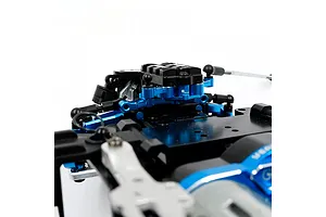 Yeah Racing Aluminium and Steel Conversion Kit 2Pcs - Blue image 100509