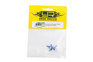 Yeah Racing KYMR-012DB blue aluminium steering knuckles for Kyosho Mini-Z MR-04 in original retail packaging.