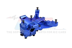 GPM Racing Aluminium Front Upper and Lower Bulkhead - Blue image 100605