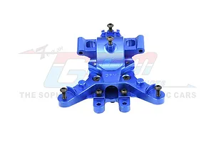 GPM Racing Aluminium Front Upper and Lower Bulkhead - Blue image 100606