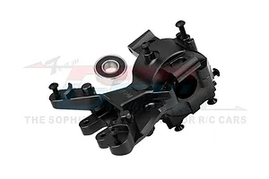 GPM Racing Aluminium Front Upper and Lower Bulkhead - Black image 100607