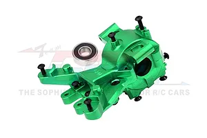 GPM Racing Aluminium Front Upper and Lower Bulkhead - Green image 100608