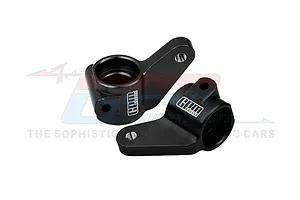 GPM Aluminium Front Steering Hubs 2Pcs - Black