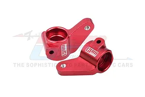 GPM Aluminium Front Steering Hubs 2Pcs - Red