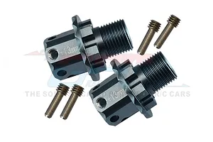 GPM Aluminium 17mm (+13mm) Wheel Hex Adaptors 2Pcs - Grey Silver image 100789