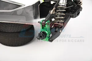 GPM Aluminium Rear Hubs with Larger Inner Bearings 2Pcs - Black image 4