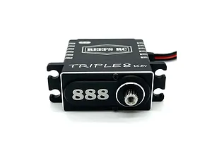 Reefs RC Aluminium TRIPLE8 Standard 66kg 16.8V Direct Power Brushless Metal Gear Servo - Black image 100878