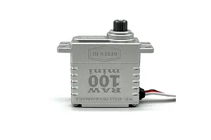 Reefs RC Aluminium RAW100 Mini 7.4kg 8.4V Coreless Metal Gear Servo - Silver image 100893