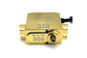 Reefs RC Brass RAW500 Standard 41kg Brushless Metal Gear Servo - Brass image 100903