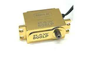Reefs RC Brass RAW800LP Low Profile 58kg 8.4V Brushless Metal Gear Servo - Brass image 100906