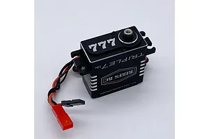 Reefs RC Aluminium Triple7 Standard 60kg 14V Direct Power Brushless Metal Gear Servo - Black image 100925