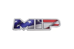 MIP Vinyl 3.73x1" Die Cut American Flag Sticker