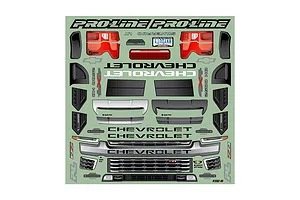 Pro-Line 1/8 2021 Chevrolet Silverado 2500 HD Unpainted Body Shell - Clear image 101200