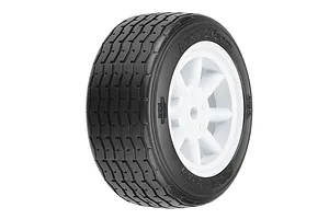 Pro-Line 1.9" VTA 26mm Front Tyres on 8-Spoke White Rims - Glued Wheels 2Pcs image 101225