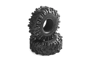 Boom Racing 1.9" Aggressor Gekko Red Crawling Tyres with 2 Stage Soft/Open Foam Inserts 2Pcs image 101325