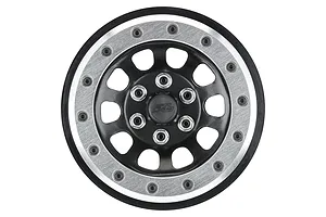 Pro-Line 2.9" Steelies Dual Off Set RIms 2Pcs - Silver/Black image 101452