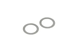 RC Maker Stainless Steel 5x7x0.1mm Shims 4Pcs - Silver