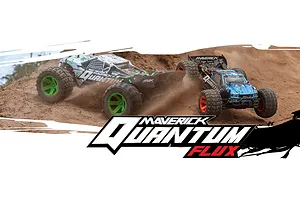Maverick Quantum XT Flux RC Stadium Truck Electric Brushless 4WD 1/10 Scale RTR - Blue/Orange image 101736