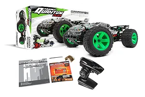 Maverick Quantum XT Flux RC Stadium Truck Electric Brushless 4WD 1/10 Scale RTR - Silver/Green image 101737