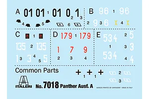 Italeri 1/72 Pz.Kpfw. V Panther Ausf. A Tank Scaled Plastic Model Kit image 101756