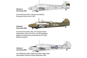 Airfix 1/48 Avro Anson Mk.I Bomber Scaled Plastic Model Kit image 102044