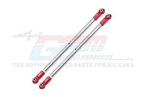 GPM Red Stainless Steel Adjustable Rear Tie Rods 2Pcs image 102401