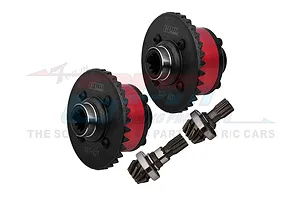 GPM Carbon Steel Front and Rear Complete Differentials with Input Gears 4Pcs - Red image 102428