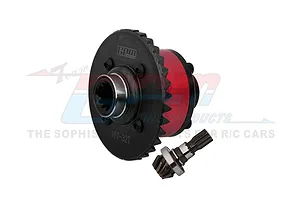 GPM Carbon Steel Front Complete Differential with Input Gear 2Pcs - Red