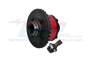 GPM Carbon Steel Rear Complete Differential with Input Gear 2Pcs - Red