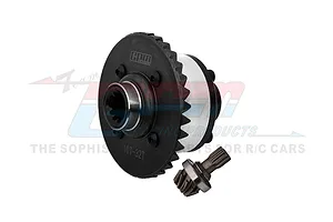 GPM Carbon Steel Rear Complete Differential with Input Gear 2Pcs - Silver