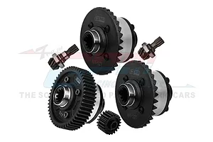 GPM Carbon Steel Front, Rear and Centre Differentials with 20T Pinion and Input Gears - Silver image 102438